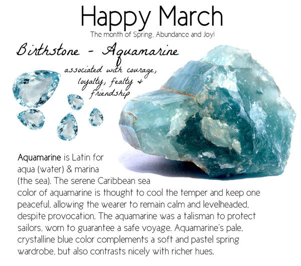 March Birthstone of the Month- Aquamarine