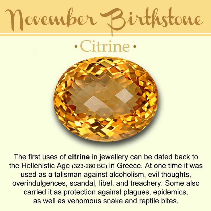 Citrine birthstone best sale month