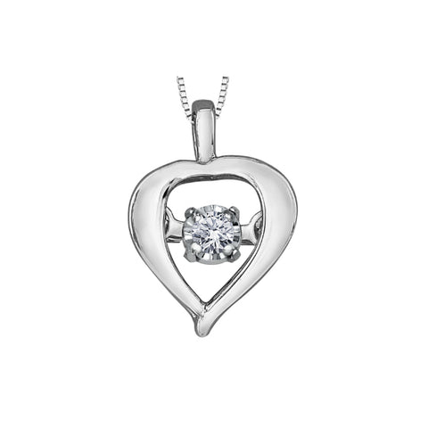 10k White Gold & Diamond 'Pulse' Necklace