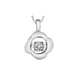 10k White Gold & Diamond 'Pulse' Necklace