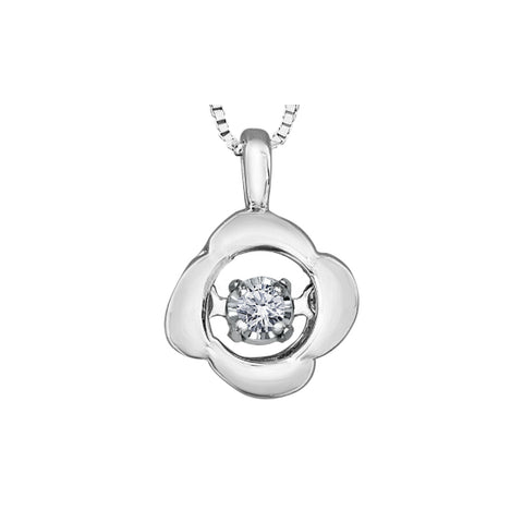 10k White Gold & Diamond 'Pulse' Necklace