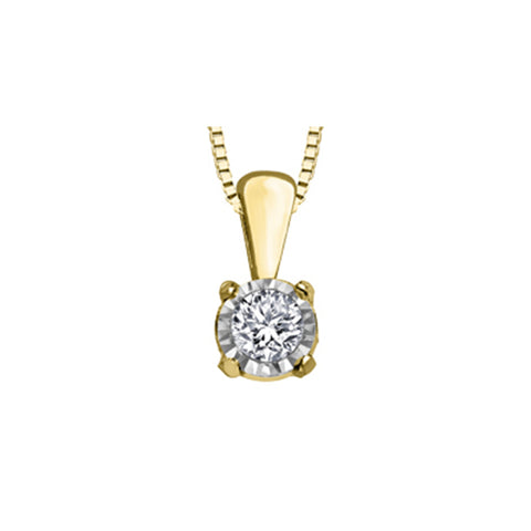 10k Yellow Gold Diamond Necklace