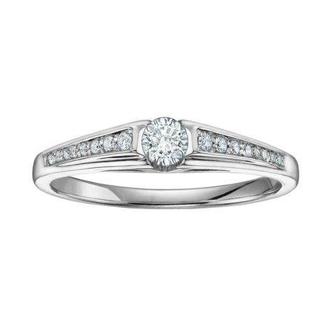 14k Gold Lab Grown Diamond Solitaire Ring