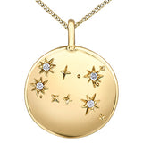 10k Yellow Gold Zodiac Diamond Pendant