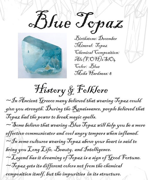 December Birthstone of the Month- Blue Topaz