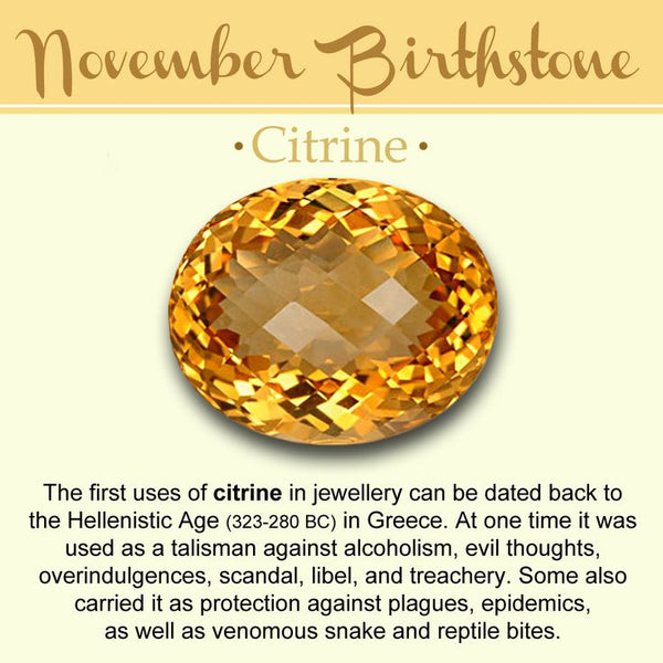 November Birthstone of the month- Citrine