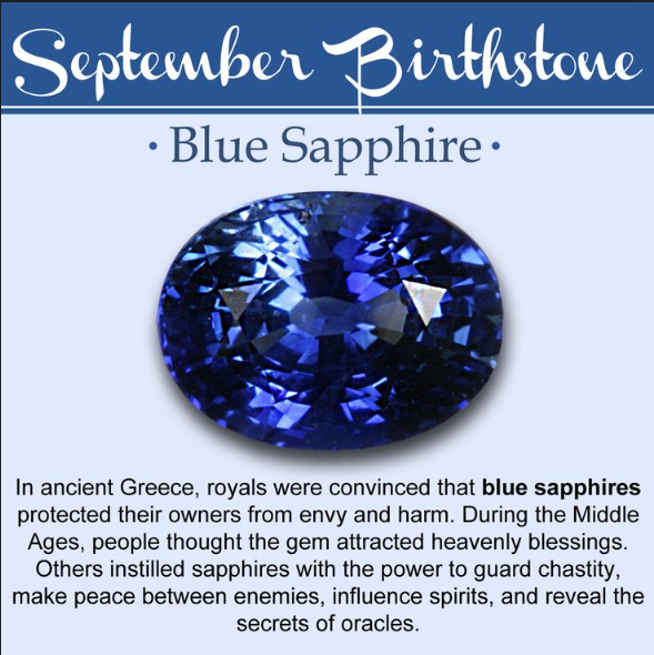 September Birthstone of the Month- Blue Sapphire – Carters Jewellers ...