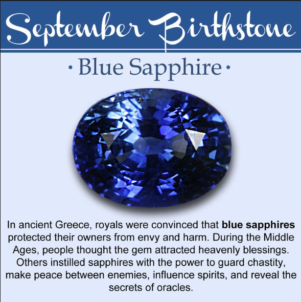 September Birthstone of the Month- Blue Sapphire