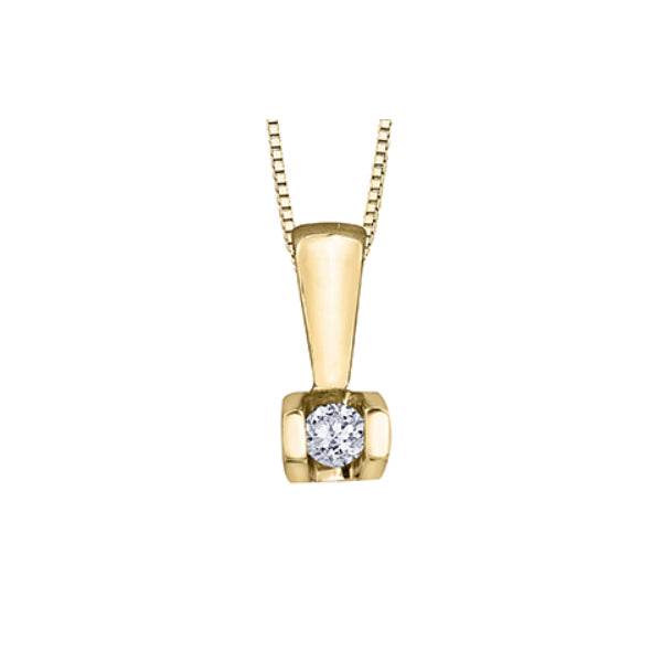 10k Yellow Gold Diamond Necklace