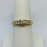 14k Yellow Gold 0.31ctw Diamond Engagement Ring