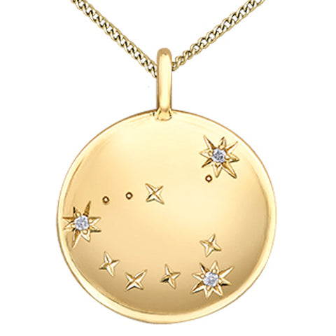 10k Yellow Gold Diamond 'Pulse' Necklace