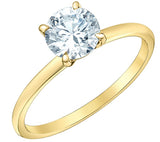 14k Gold Lab Grown Diamond Solitaire Ring